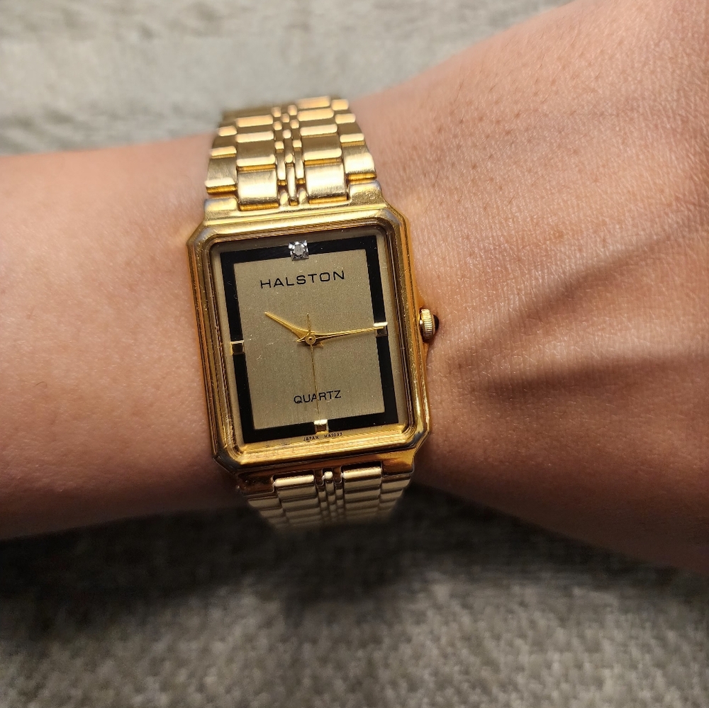Halston Gold Quartz Watch - Picture 3 of 7